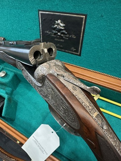 Double express FRANCOTTE - BIG FIVE - 375 HH Mag - Grifnée engraved - Image 8 of 12