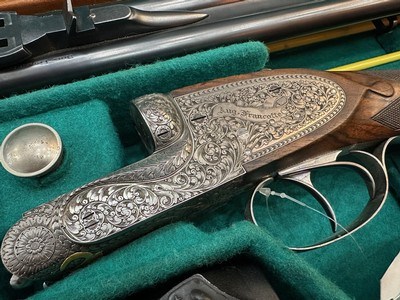 Double express FRANCOTTE - BIG FIVE - 375 HH Mag - Grifnée engraved - Image 2 of 12