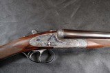1957 Round Action Sidelocks ejectors Francotte side by side shotgun - 4 of 11