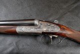 1957 Round Action Sidelocks ejectors Francotte side by side shotgun - 9 of 11