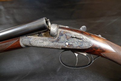 1957 Round Action Sidelocks ejectors Francotte side by side shotgun