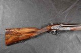 1957 Round Action Sidelocks ejectors Francotte side by side shotgun - 2 of 11