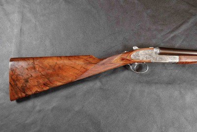 Asprey London1995 pinless sidelocks ejectors, single trigger Royal side by side shotgun