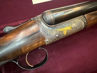 Exceptionnal Westley Richard, 12 gauge, Single trigger, Special Woodcock, A. Brown engravings, 1988 - Image 5 of 7