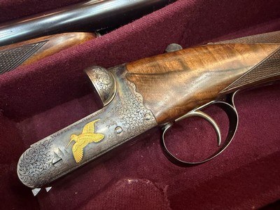 Exceptionnal Westley Richard, 12 gauge, Single trigger, Special Woodcock, A. Brown engravings, 1988 - Image 2 of 7
