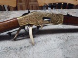 Navy Arms Model 66 Trapper Carbine Factory Hand Engraved 44-40 - 3 of 15