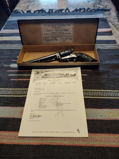 Colt 1920 SAA Boxed Excellent Original Condition