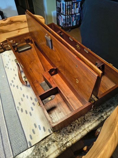 Custom Hand Built Solid Walnut 4 Barrel Case