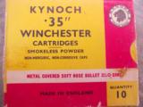 Kynoch 35 Winchester 250 grain soft 10 round box, box very good and ammo very good - 1 of 1