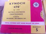470 Original Kynoch Ammo 500 Grains - 1 of 2
