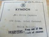 Kynoch .500 Nitro Solid 570 Grain Original Bullets - 1 of 4