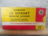 .22 Hornet Kynoch 45 Grain Metal Soft Point Nose - 1 of 4