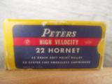.22 Hornet Peters Rustless .45 Grain Soft Point - 1 of 4
