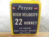 .22 Hornet Peters Rustless .45 Grain Soft Point - 4 of 4