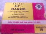 6.5mm Portuguese Mauser Kynoch 155 Grain Soft - 1 of 3
