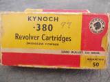 Kynoch 380 Revolver (50 Rounds) box and ammo - 1 of 6