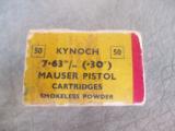 Kynoch 30 mauser Pistol
(50 rounds)
Box and ammo - 4 of 5