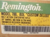 Remington Model 700
"CUSTOM
DELUXE"
.300 RUM
ENHANCED ENGRAVING - 3 of 20