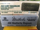 460
WEATHERBY
AMMO
NEW FACTORY
500 GRAIN
ROUND NOSE
SOFT
POINT - 2 of 5