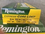 Remington 6 mm Rem Core - LOKT 100 Grain - 1 of 3