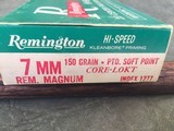 Remington 7mm Magnum 150 grain Soft Point Core LOKT - 2 of 8