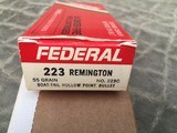 *** 90 ROUNDS ***HORNADY 223 REMINGTON
SOFT
POINT
55
GRAIN BOX OF 50 AND
FEDERAL 223
REMINGTON
BOAT
TAIL HOLLOW POINT
55 GRAIN
BOX
OF
20 - 11 of 14