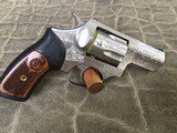 Ruger SP101 Fully Engraved .357 Mag 2 1/4 inch stainless - 1 of 15