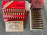 *** 90 ROUNDS ***HORNADY 223 REMINGTON
SOFT
POINT
55
GRAIN BOX OF 50 AND
FEDERAL 223
REMINGTON
BOAT
TAIL HOLLOW POINT
55 GRAIN
BOX
OF
20 - 1 of 14
