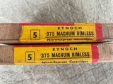 KYNOCH.375MAGNUMAMMO**RARE**235GRAINCOPPERPOINT BULLETUNOPENEDBOXES - 2 of 4