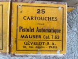 7.63BROOMHANDLEMAUSER (.30")MAUSER AMMO25ROUNDBOXESBY GRAVELOTANDFNALSO20ROUNDBOXESKYNOCHIN10ROUNDCH - 3 of 11