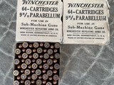 WINCHESTER
SUB-MACHINE GUN
WAR TIME
9MM AMMO
(19 FEB 1942)
EXTREMLEY RARE
MILITARY COLLECTORABLE
OR
WINCHESTER COLLECTOR - 2 of 6