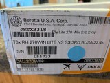 NIB - Tikka T3X Lite Stainless Steel 270 Winchester bolt action 22.4