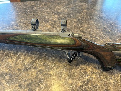 Ruger 77 Hawkeye Predator 204 Ruger matte stainless steel with factory scope rings - Image 10 of 12