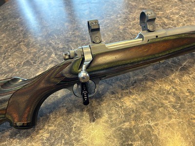 Ruger 77 Hawkeye Predator 204 Ruger matte stainless steel with factory scope rings - Image 1 of 12