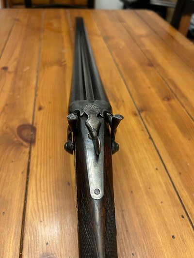 THOMAS JOHNSON & SON 'TARGET' TOPLEVER HAMMER GUN 20-BORE 20ga 20 gauge 28-1/8