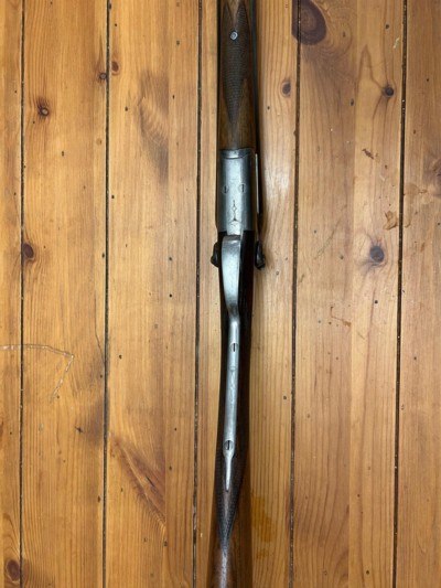 THOMAS JOHNSON & SON 'TARGET' TOPLEVER HAMMER GUN 20-BORE 20ga 20 gauge 28-1/8