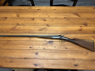 THOMAS JOHNSON & SON 'TARGET' TOPLEVER HAMMER GUN 20-BORE 20ga 20 gauge 28-1/8
