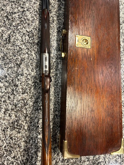 W.H. Pollard .410 Hammer Gun 410 SxS made in London England 1910 - Image 8 of 15