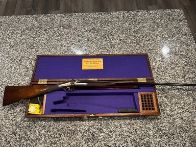 W.H. Pollard .410 Hammer Gun 410 SxS made in London England 1910 - Image 7 of 15
