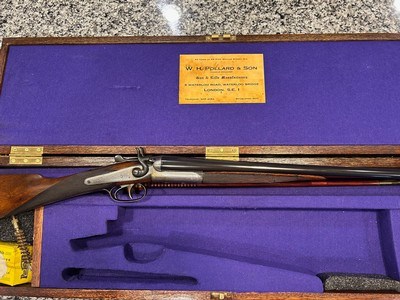 W.H. Pollard .410 Hammer Gun 410 SxS made in London England 1910 - Image 6 of 15