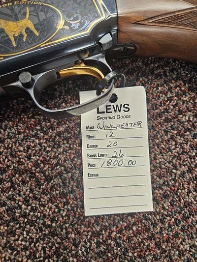 Winchester model 12 QUAIL UNLIMITED SPONSER EDITION 20 GA 26 INCH BARREL IMPROVED CYL - Image 6 of 8