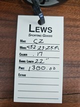 CZ 452 .17HMR With 22