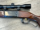 Savage model 99C Lever action Rifle, in 308 and Bushnell Sportview scope. Detached Magazine Nice firearm here. - 5 of 10