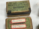 Here is six boxes of 32 caliber rifle ammo. This is pretty rare ammo, original boxes. - 5 of 6