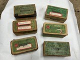 Here is six boxes of 32 caliber rifle ammo. This is pretty rare ammo, original boxes.