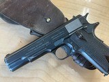 Colt 1911US Army 45 semi auto pistol with date correct leather holster Made in 1914 - 2 of 10