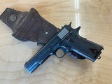 Colt 1911US Army 45 semi auto pistol with date correct leather holster Made in 1914