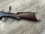 Winchester model 1873 in 32 cal. Lever action rifle with 21” octagon bbl, with special butt end - 5 of 10
