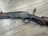 Winchester model 1873 in 32 cal. Lever action rifle with 21” octagon bbl, with special butt end - 6 of 10