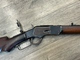 Winchester model 1873 in 32 cal. Lever action rifle with 21” octagon bbl, with special butt end - 2 of 10